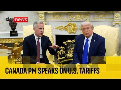 Canadian PM Mark Carney speaks about tariff negotiations with the US