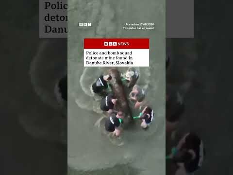 Police and bomb squad detonate mine found in Danube River. #Slovakia #BBCNews