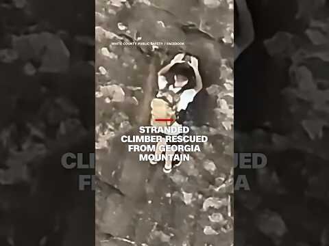 Stranded climber rescued from Georgia mountain
