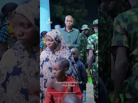 Exclusive report with the 308 people rescued by Nigerian forces