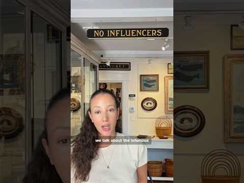 No Influencers’ sign in Nantucket store sparks debate
