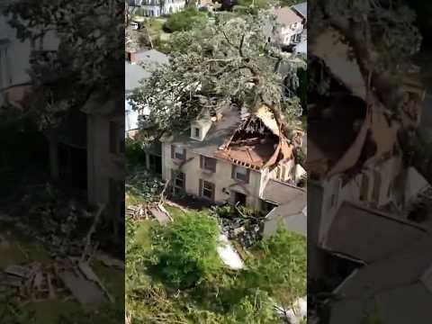 Tornado damage and flooding batter East Coast, Midwest