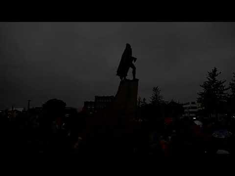 Iceland goes dark as total eclipse crosses over