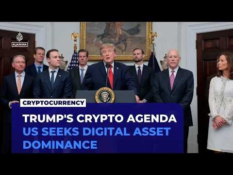 Trump pushes crypto agenda amid scrutiny over family’s digital asset profits