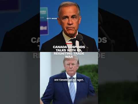 Canada suspends talks with US, reigniting trade war
