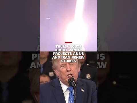 Trump posts about vanity projects as US and Iran renew strikes