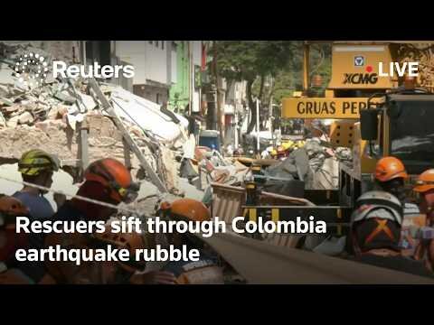Rescuers sift through rubble in Pereira after Colombian earthquake