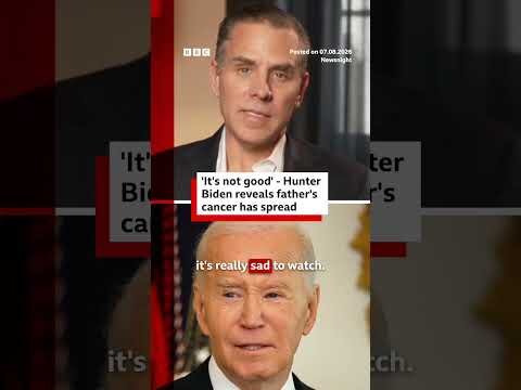 It's not good' - Hunter Biden on his father's cancer update. #JoeBiden #Cancer #BBCNews
