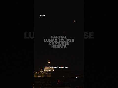 Partial lunar eclipse captures hearts