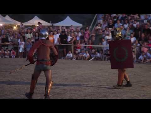 Gladiators battle at Roman festival in Bosnia