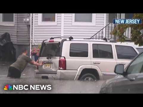 Torrential rain pummels the Northeast