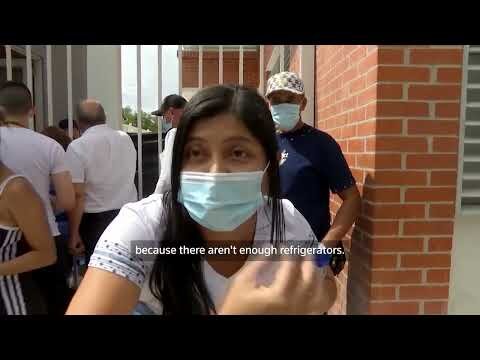 Colombia families wait at morgue after deadly quake