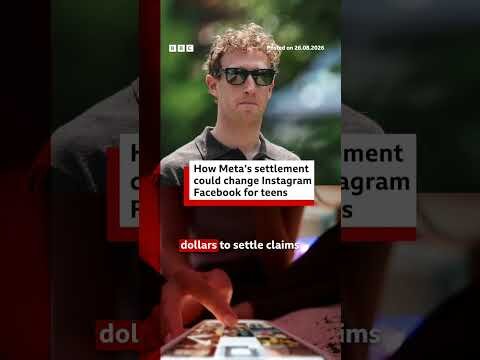Meta has agreed to pay up to $18bn to settle claims that its platforms harmed children. #BBCNews