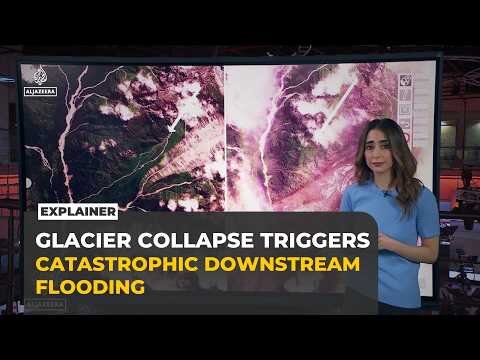 Glacier collapse unleashes catastrophic downstream flooding