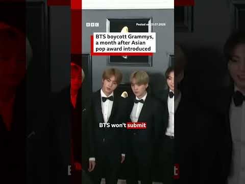 BTS boycott Grammys, a month after Asian pop award introduced. #BTS #Grammys #bbcnews
