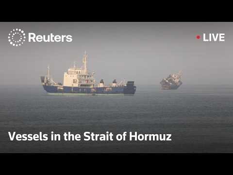 Vessel traffic in Strait of Hormuz