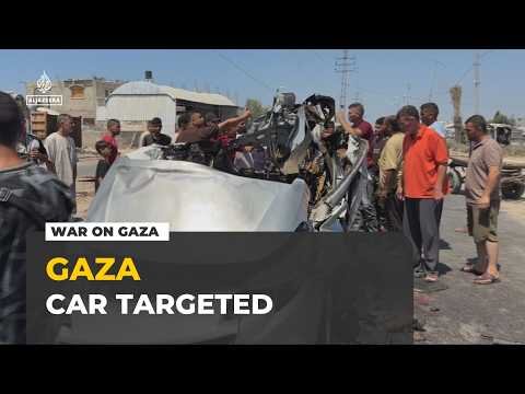 Israeli strike in Deir el-Balah: At least two people killed in targeted strike on car