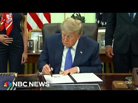 Trump signs executive order on childhood vaccines