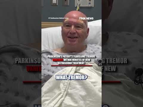 Parkinson's patient's tremor vanishes after new non-invasive treatment #fox #shorts #breaking