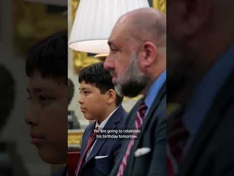 Trump meets California teen lifeguard and child he saved