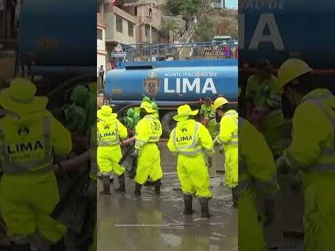 Torrential rains flood homes and roads across Lima, Peru