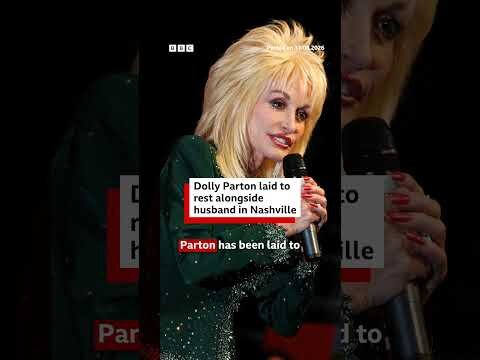 Dolly Parton laid to rest alongside husband in Nashville. #BBCNews
