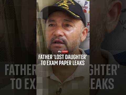 Father 'lost daughter' to exam paper leaks