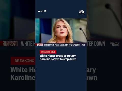 White House press secretary Karoline Leavitt to step down