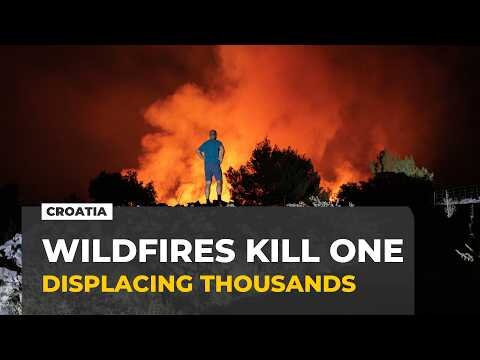 Wildfires kill one, displace thousands in Croatia