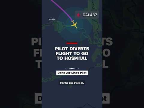 Pilot diverts flight to go to hospital