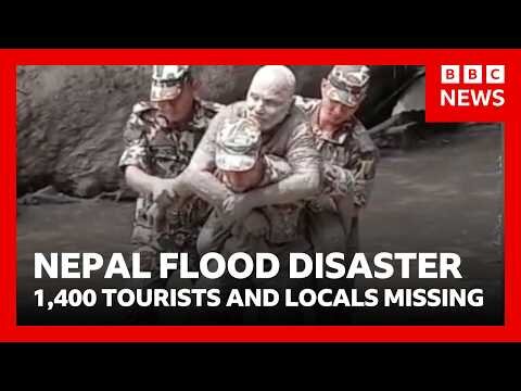 New flood warnings as 1,400 tourists and locals confirmed missing in Nepal