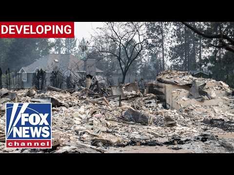 Firefighters RACE to tame Spokane wildfires as HUNDREDS of structures burn
