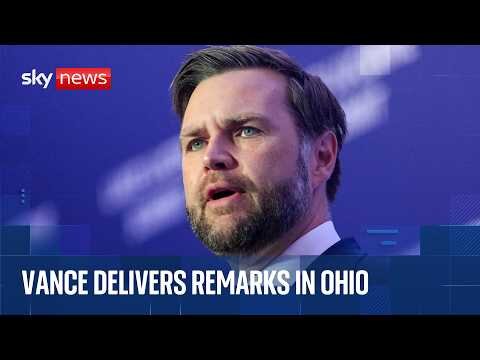 JD Vance gives economy speech in hometown as Trump team looks ahead to midterms