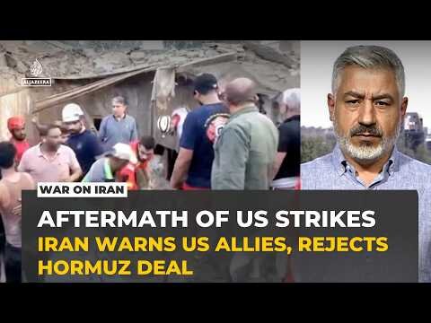 After US strikes, Civilian toll rises as Iran warns allies and holds firm on Strait of Hormuz