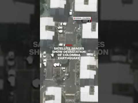 Satellite images show devastation of Colombia earthquake