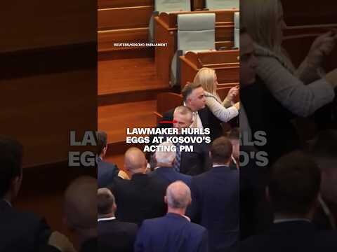 Lawmaker hurls eggs at Kosovo's acting PM