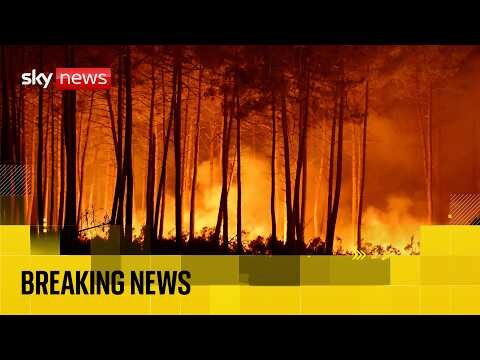 Watch live from France as emergency services attempt to contain wildfires