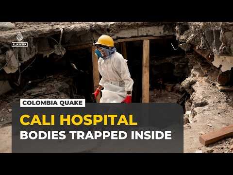 Colombia earthquake: Cali hospital collapse leaves families waiting for news