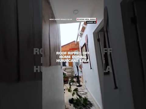 Roof ripped off home during Hurricane Lala