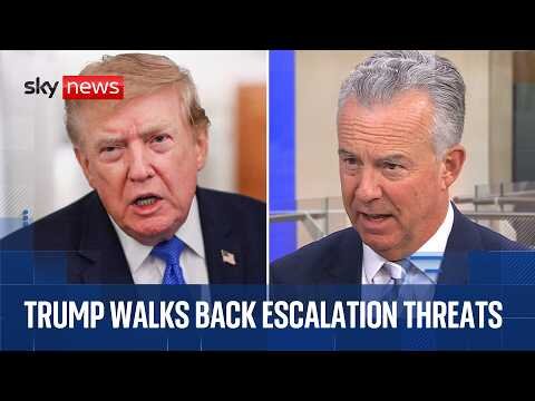 Trump says Iran talks will begin after strikes called off