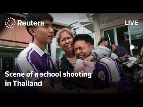 Scene of a school shooting in Thailand