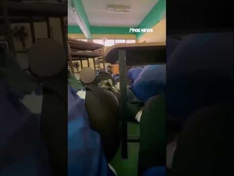 Students take cover as gunman opens fire at school #shorts