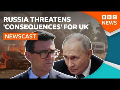 Russia threatens UK over Ukraine war drones