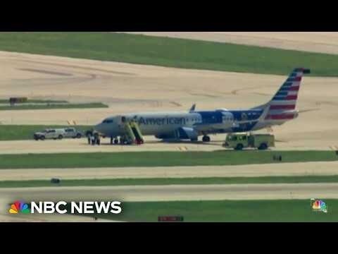 American Airlines flight emergency on the tarmac
