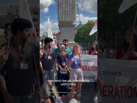 Greta Thunberg joins London rally in support of Indian students
