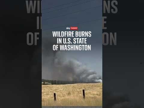 Wildfire burns in U.S. state of Washington