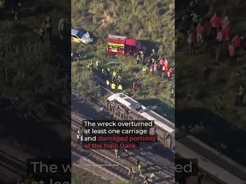 Passenger train derails, injuring several in southern England