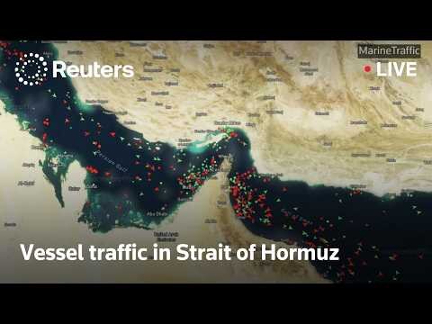 Vessel traffic in Strait of Hormuz