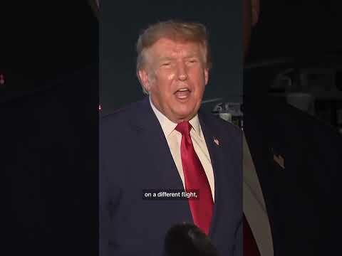 Trump says his plane faced 'greater risk' in flight change