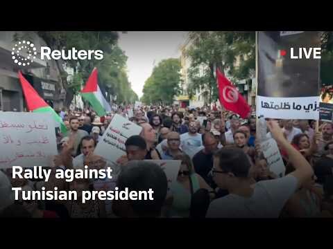Rally against Tunisian president